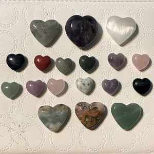 Various (18) Heart Gems